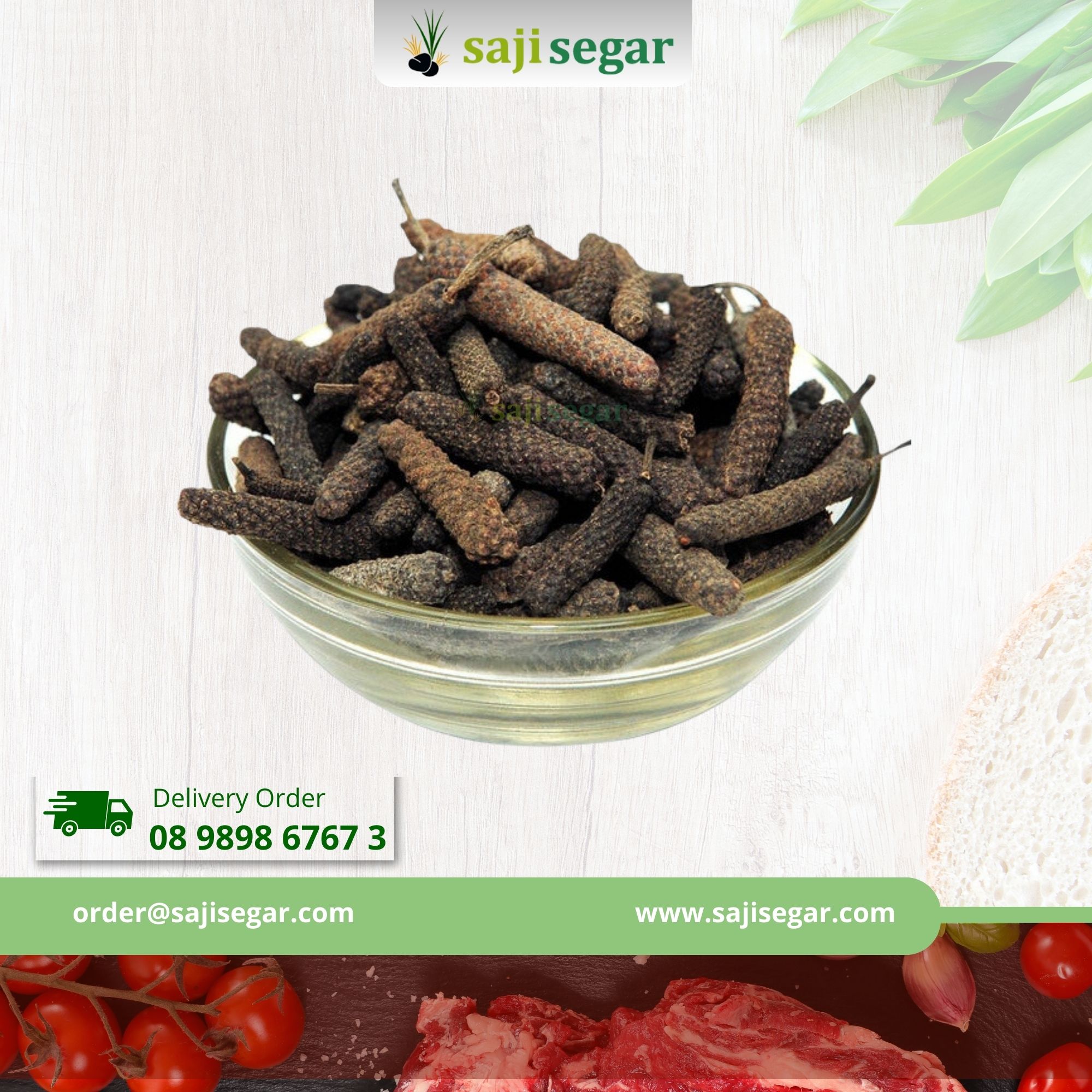 Cabe Jawa utuh kering / Cabe jamu / Rempah - 100 Gram - 25 gram